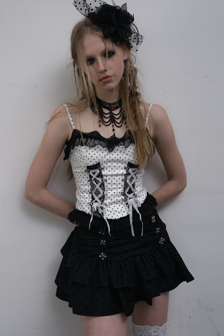 Laced Polka Dot Corset