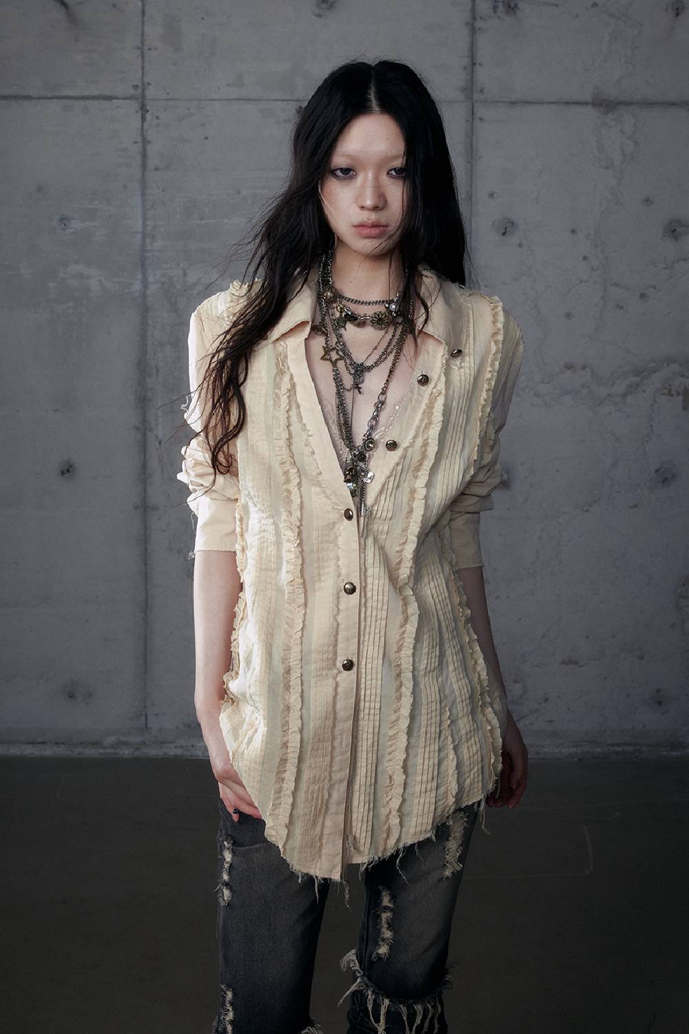 Vintage Long-Sleeve Blouse