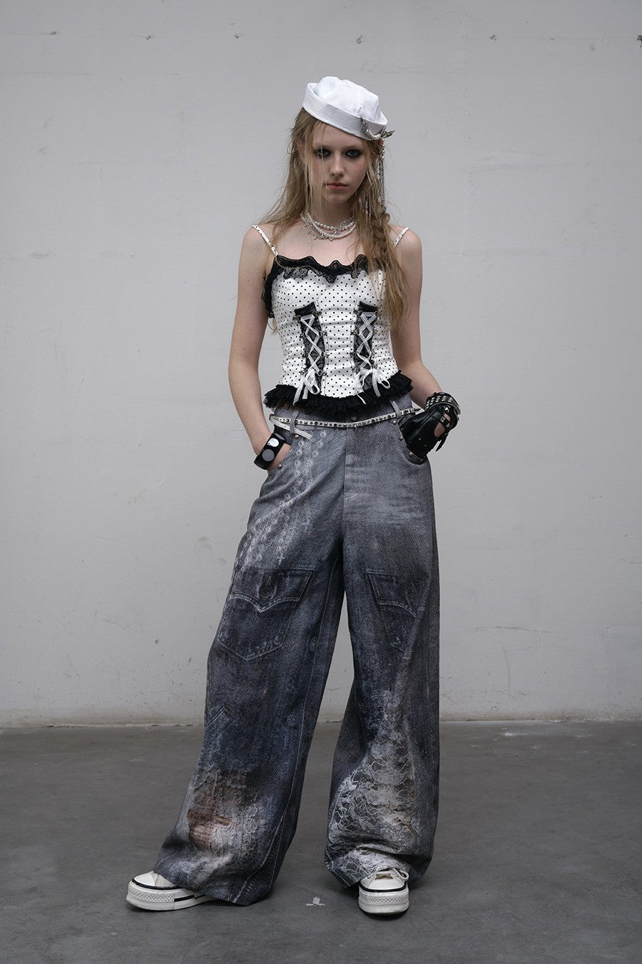 Laced Polka Dot Corset