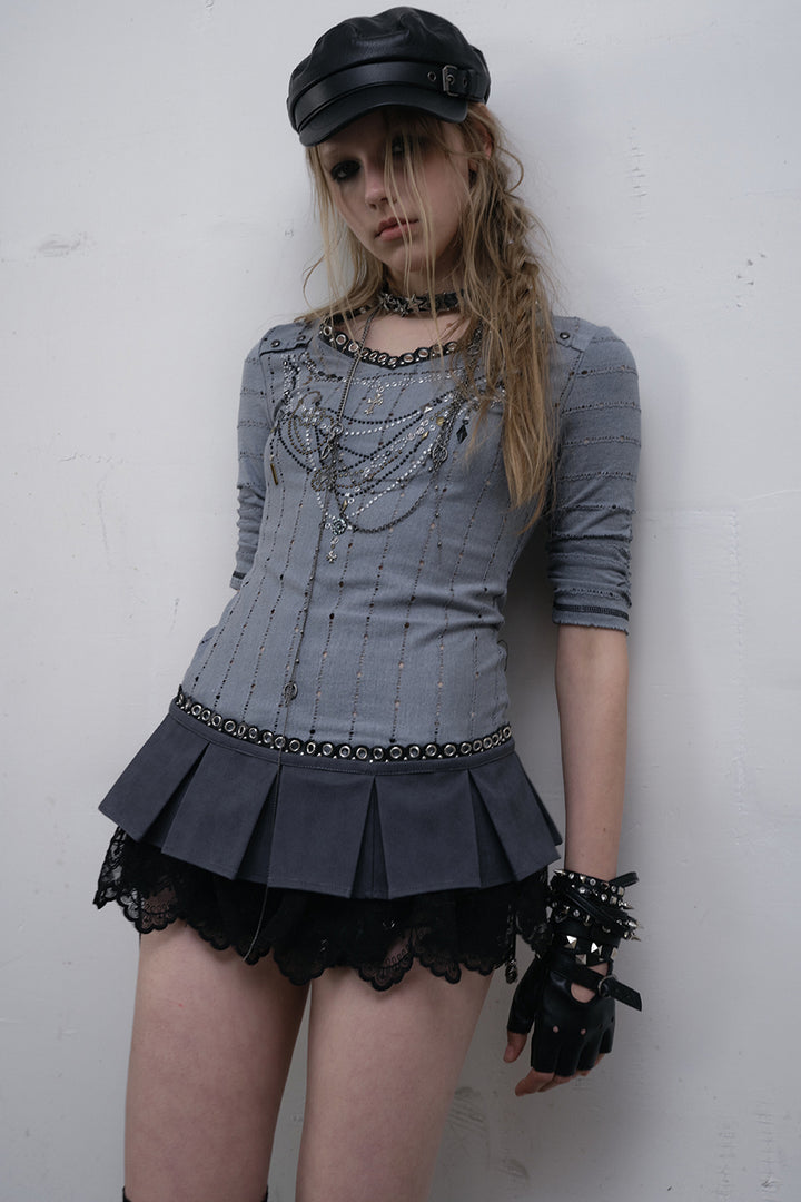 Lace Trimmed Mini Apron