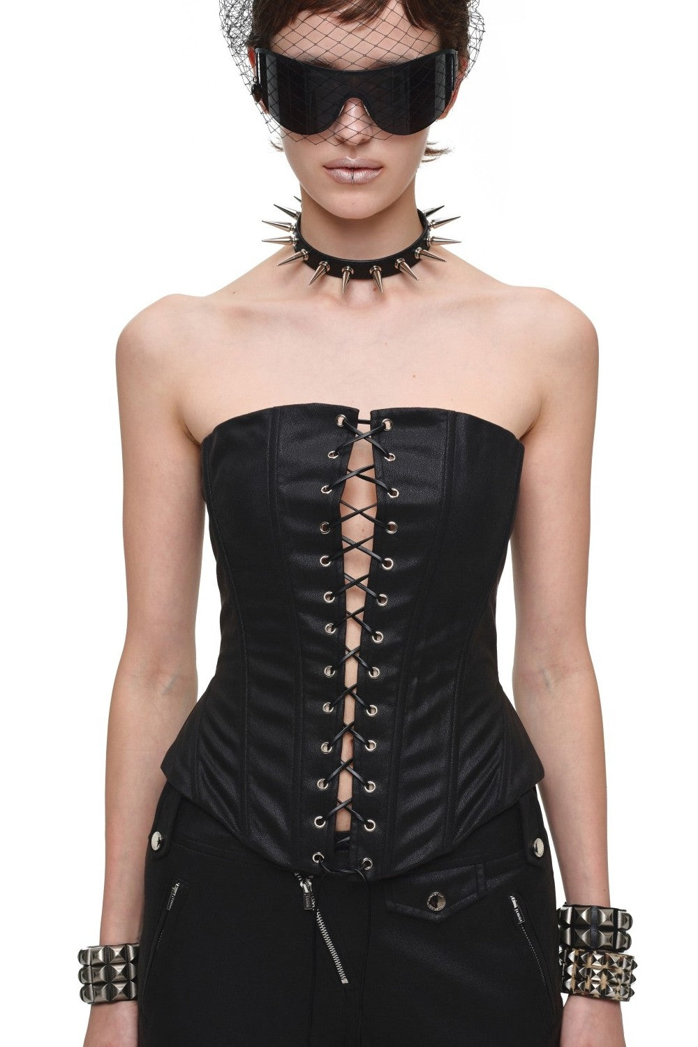 Sepia Rebel Leather Corset