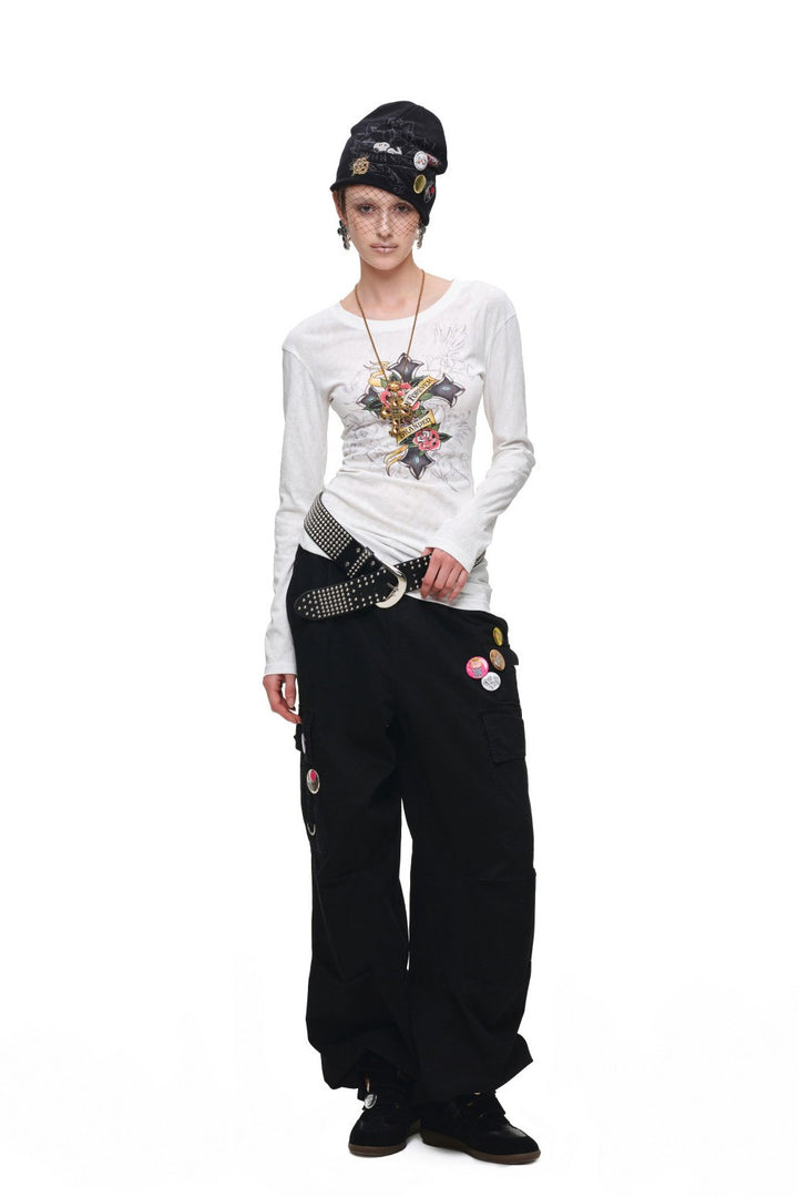 Sacred Bloom Cutout Top