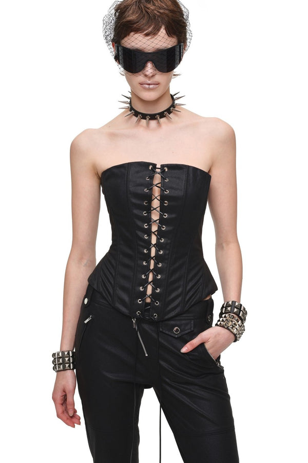 Sepia Rebel Leather Corset