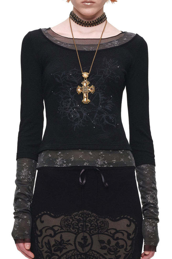 Midnight Halo Layered Top