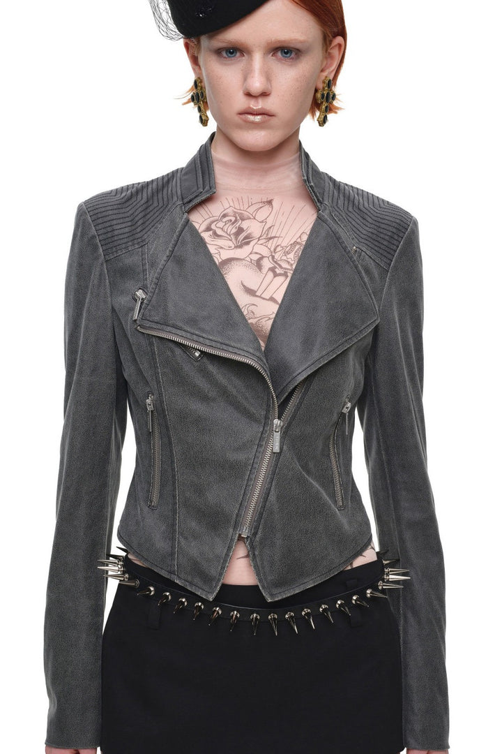 Archive Fitted Leather Jacket