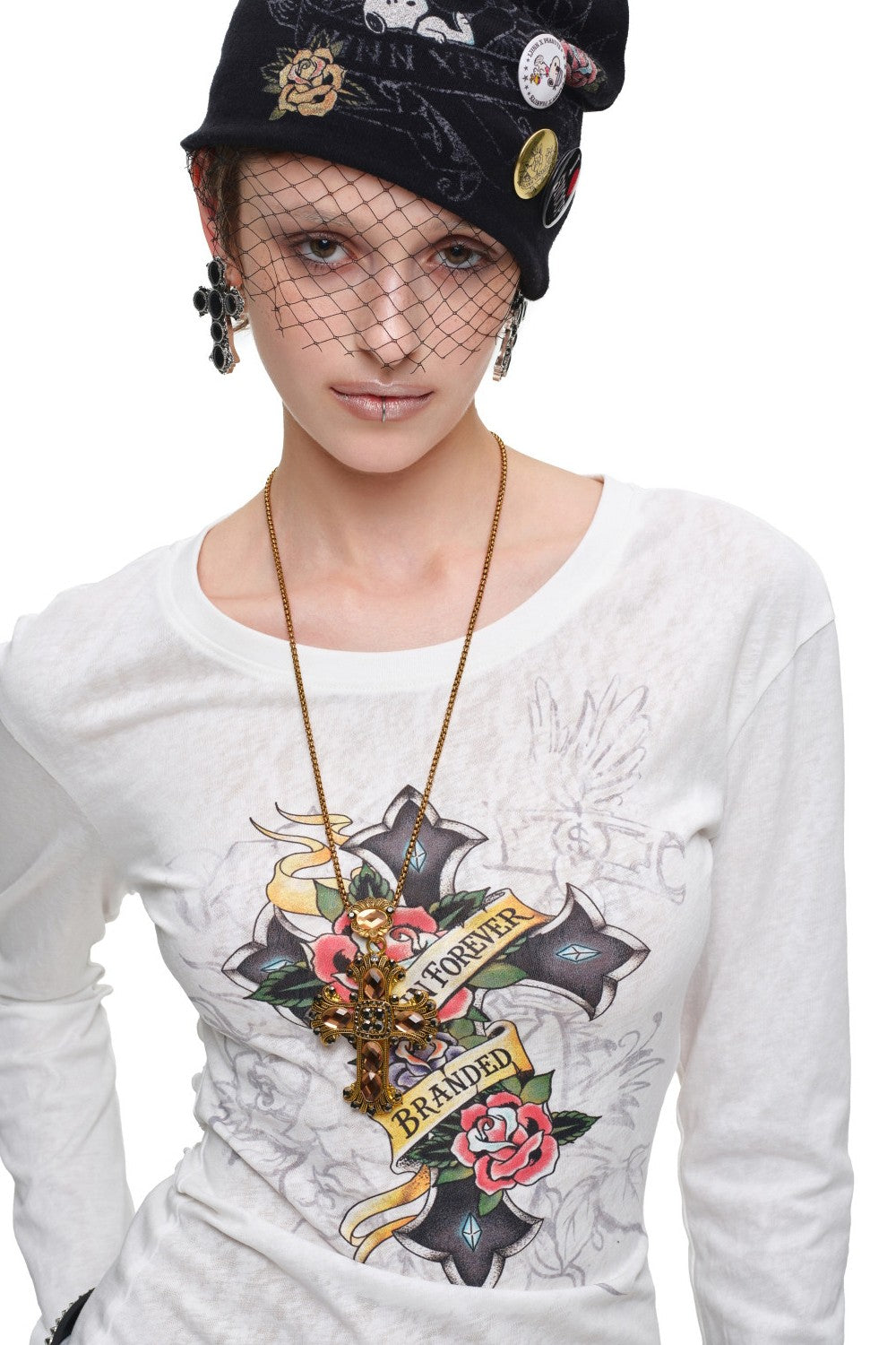 Sacred Bloom Cutout Top