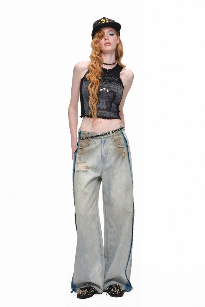 Worn Angel Barrel Jeans