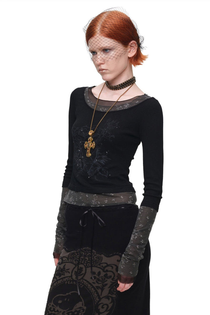 Midnight Halo Layered Top