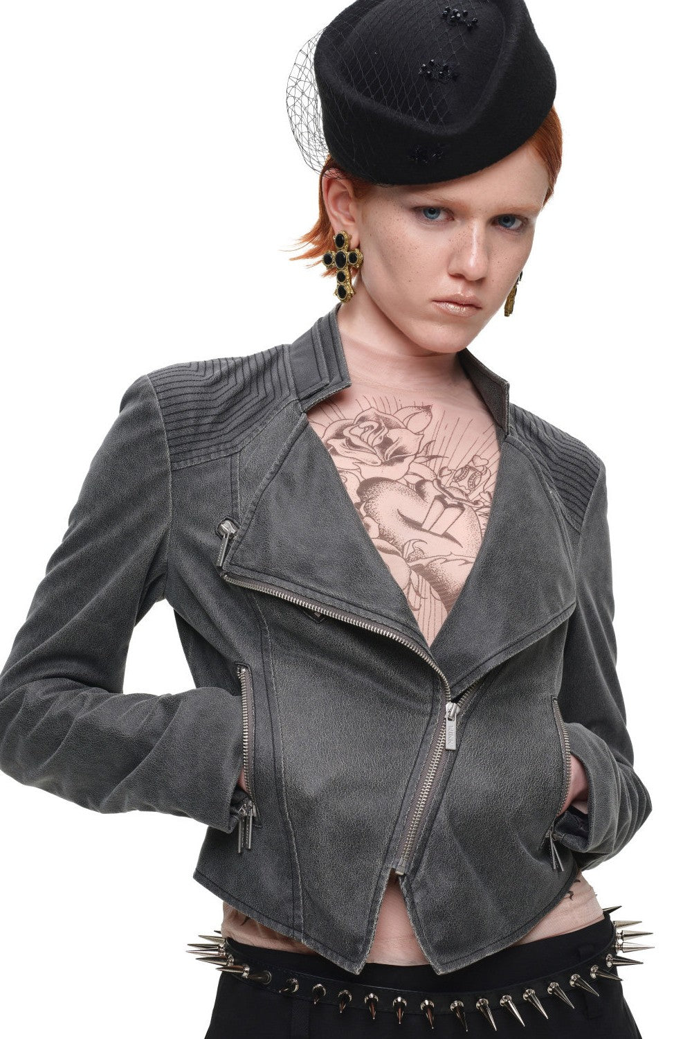 Archive Fitted Leather Jacket