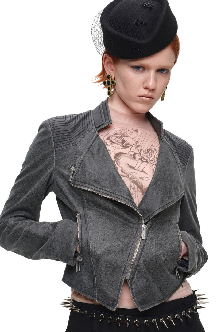 Archive Fitted Leather Jacket