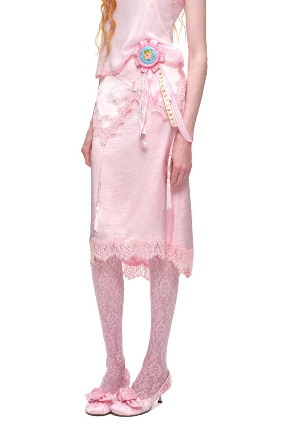 Rosalie Draped Satin Skirt