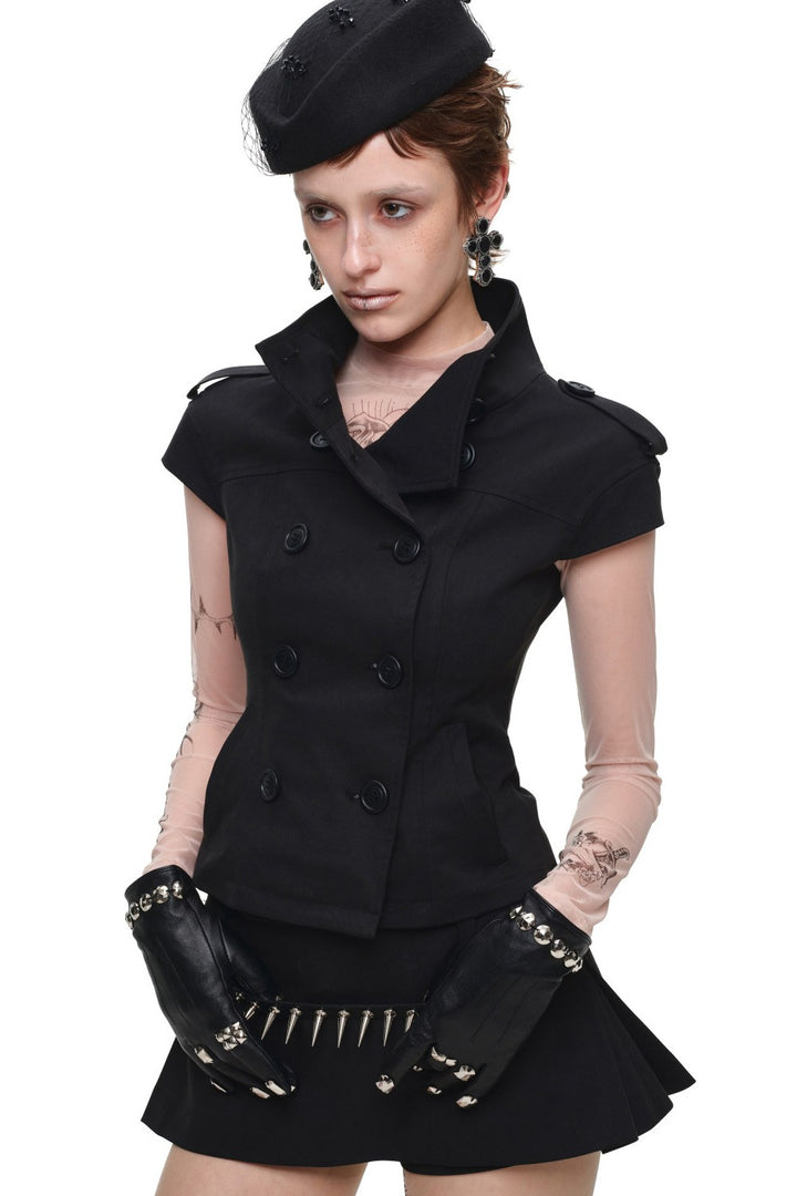Tailored Hourglass Military Top