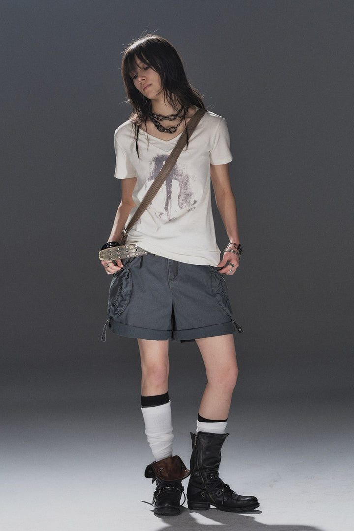 Celine Double V-Neck Shirt