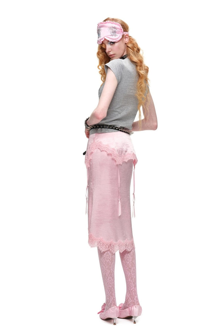 Rosalie Draped Satin Skirt