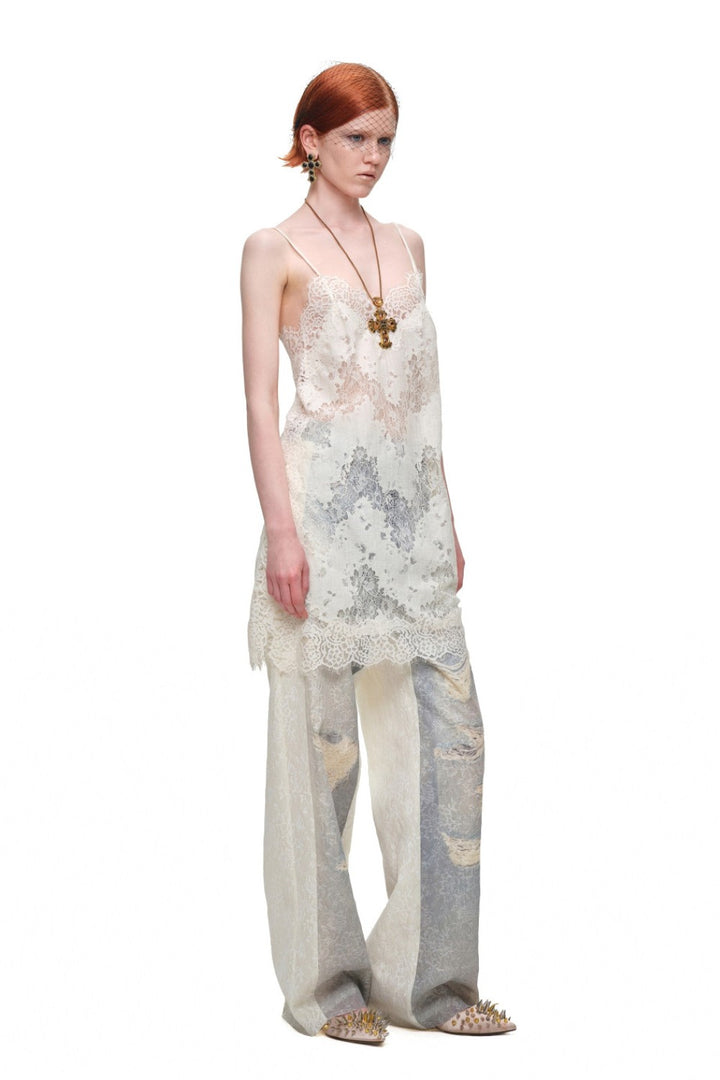 Midnight Lace Slip Dress
