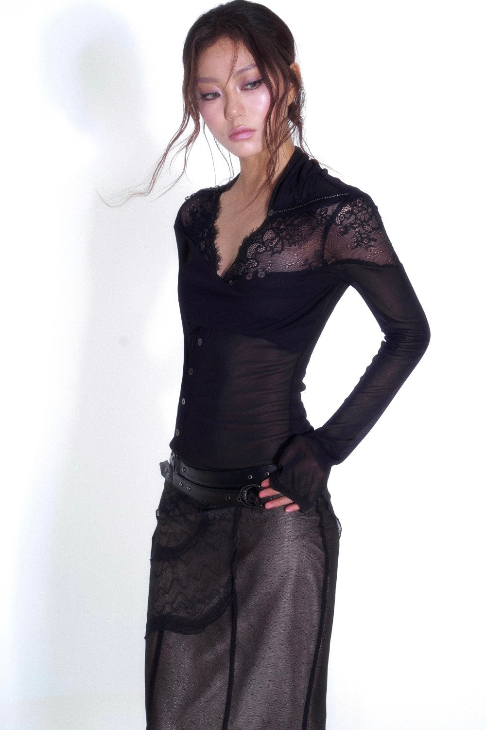 Siren Sheer Lace Blouse