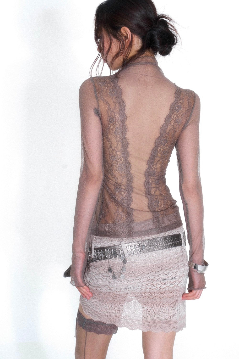 Moonlit Veil Lace Top