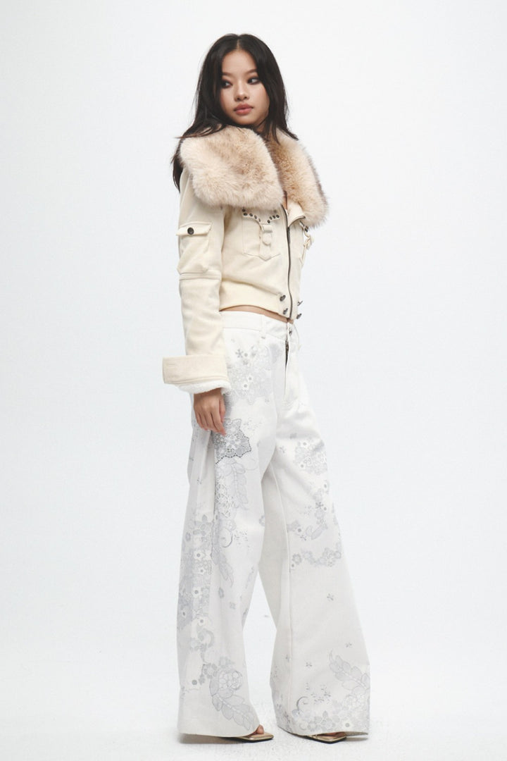 Celeste Floral Lace Jeans