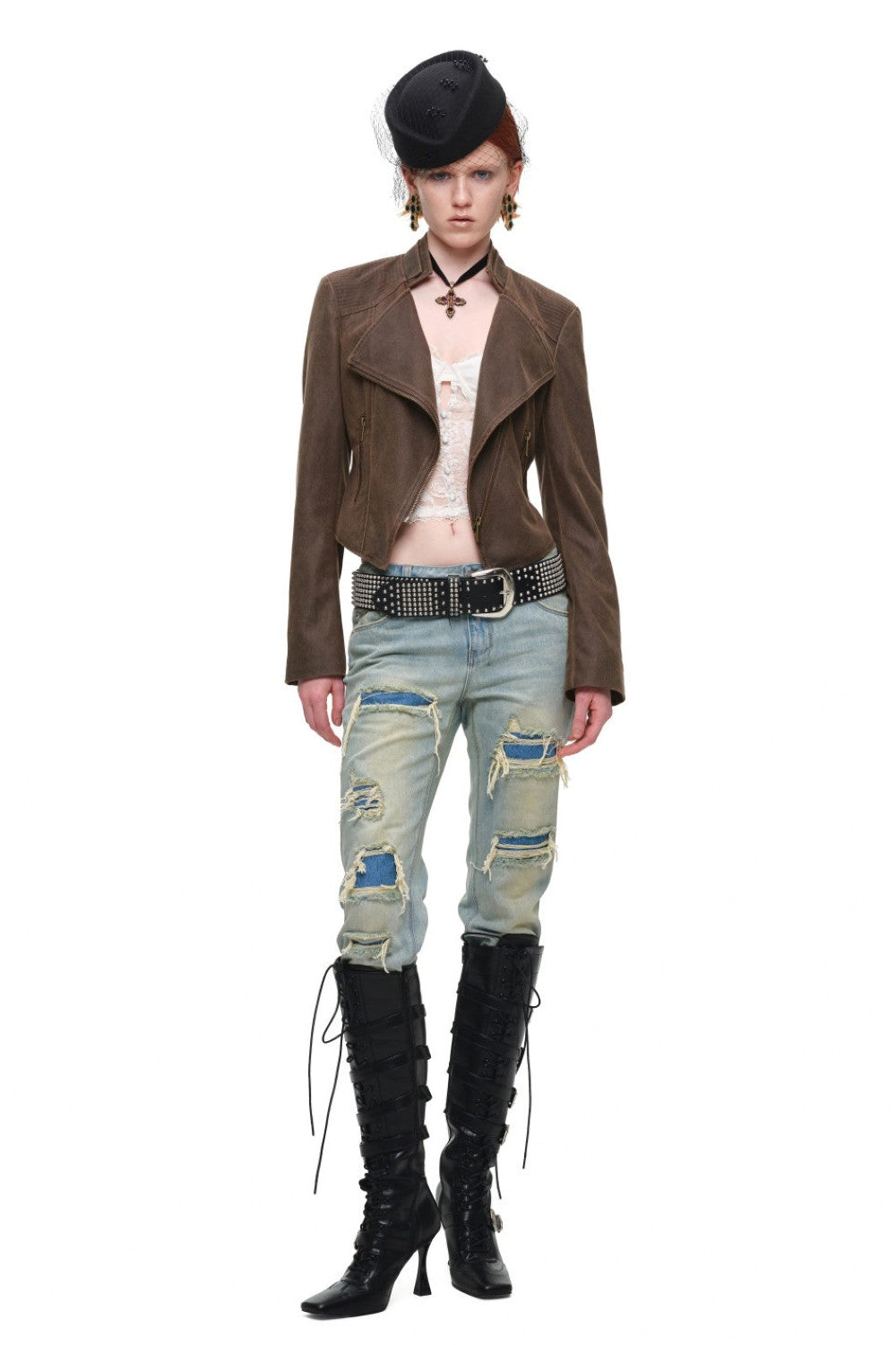 Archive Fitted Leather Jacket