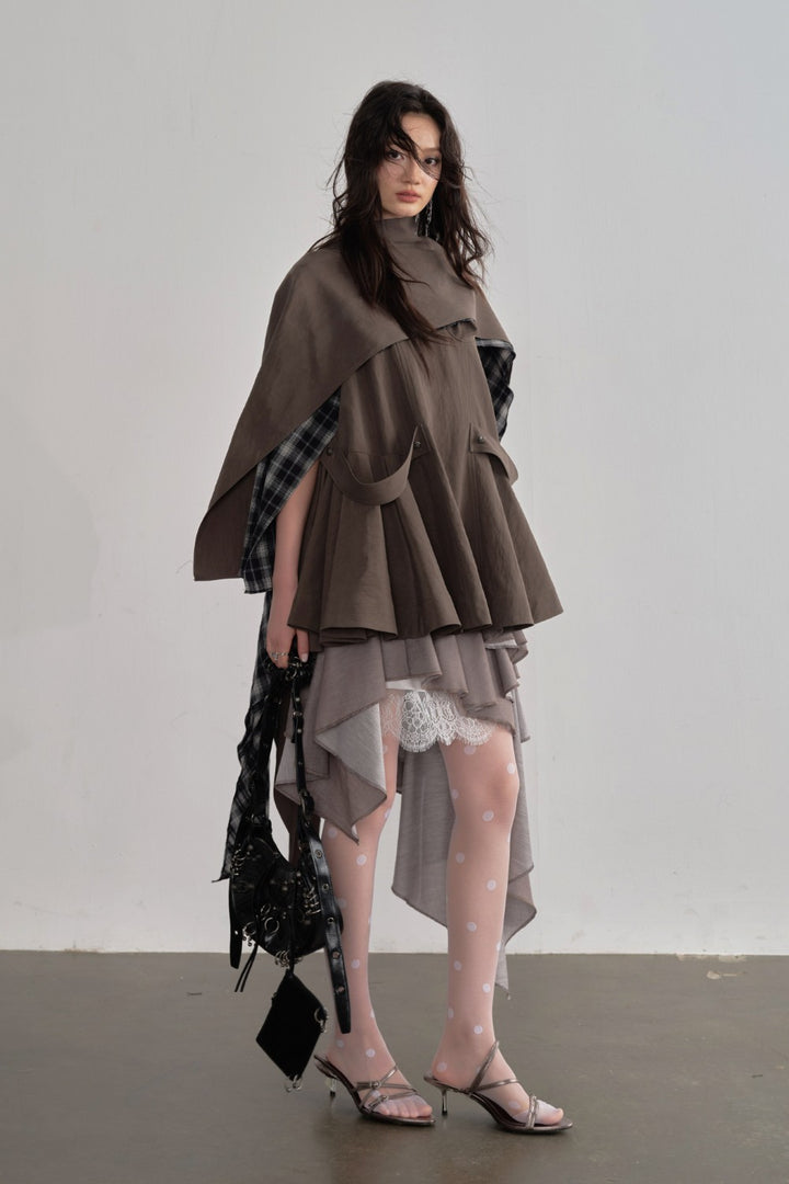 Detachable Cape Swing Vest
