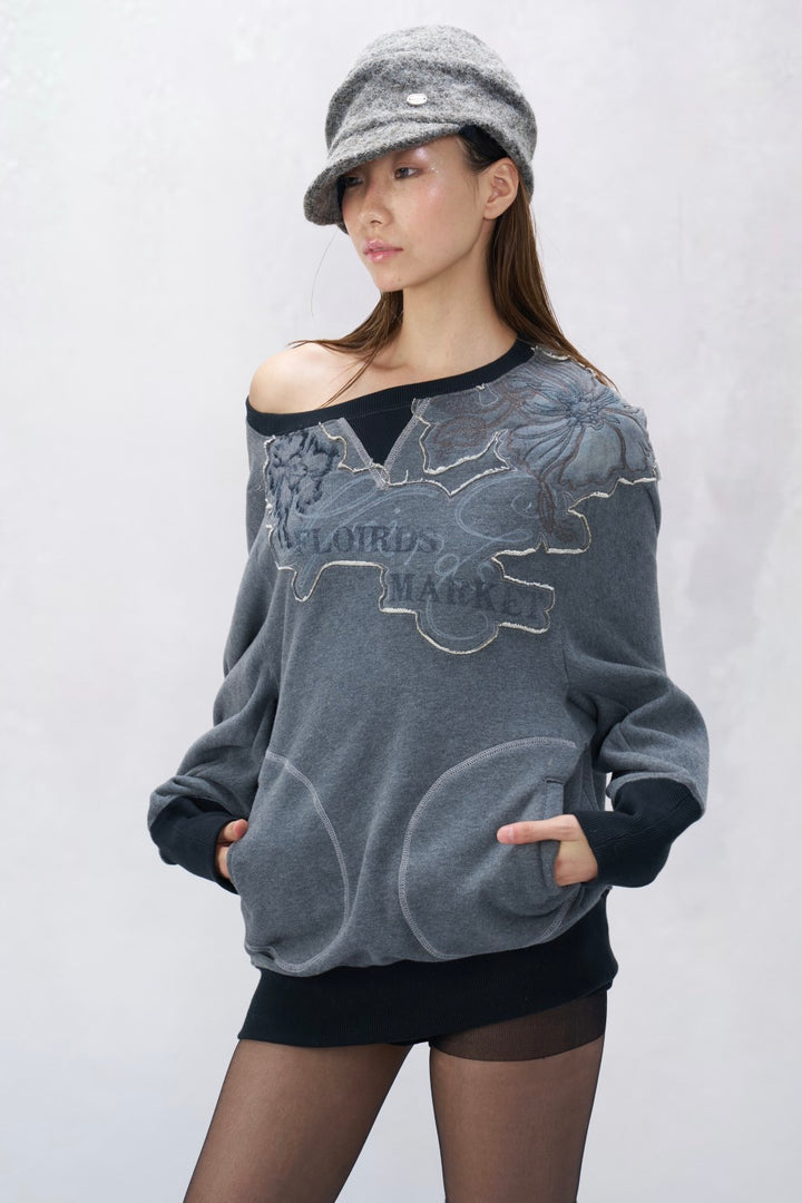 Logo Floral Sweatshirt