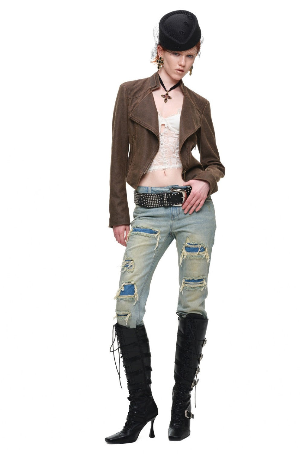 Archive Fitted Leather Jacket