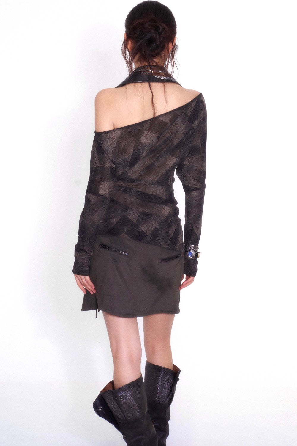 Mirage Ruched Off-Shoulder Top
