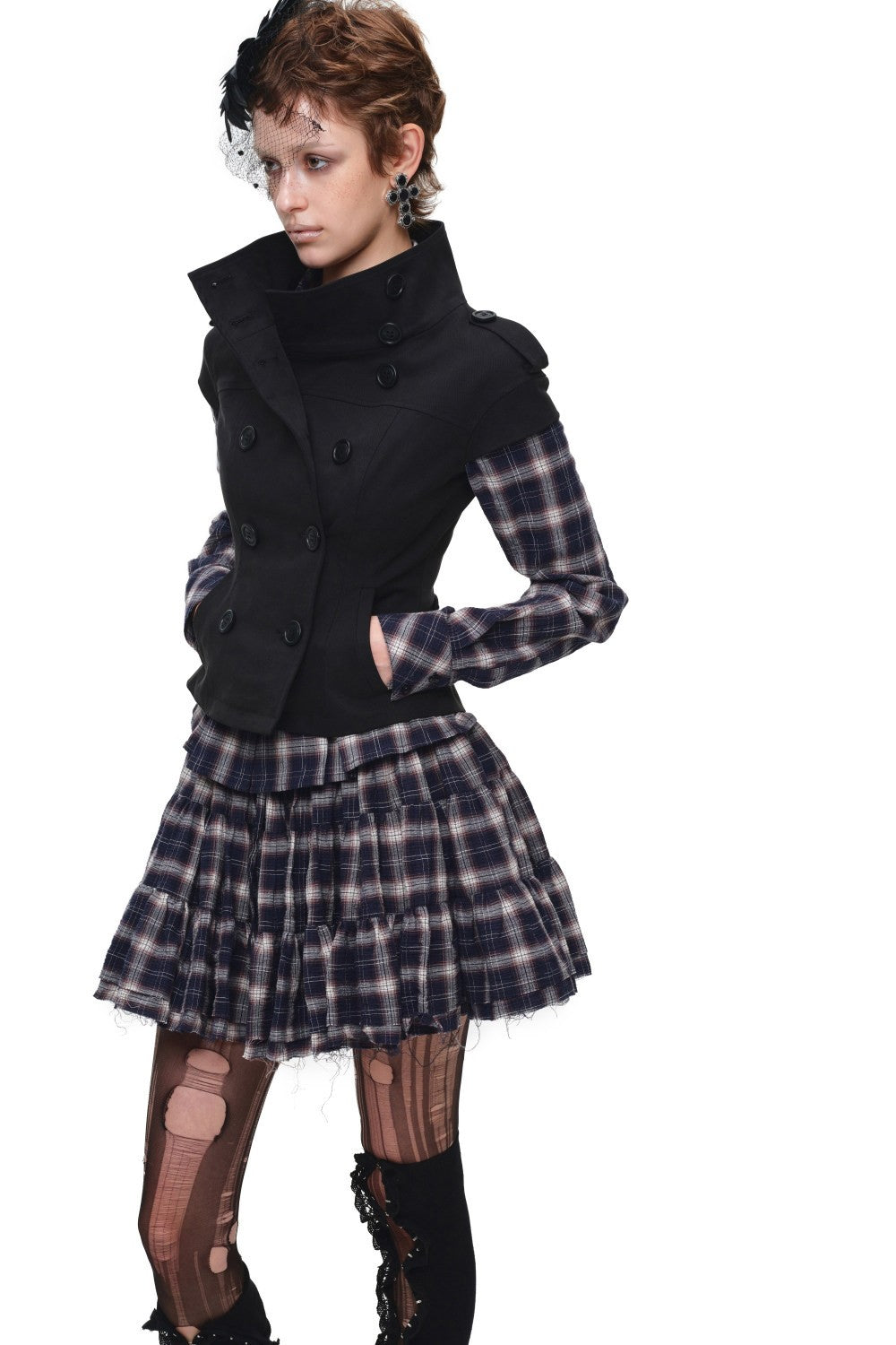 Tailored Hourglass Military Top