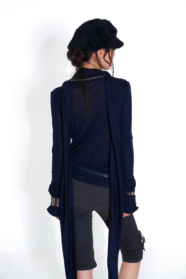 Moonlit Draped Lace Top