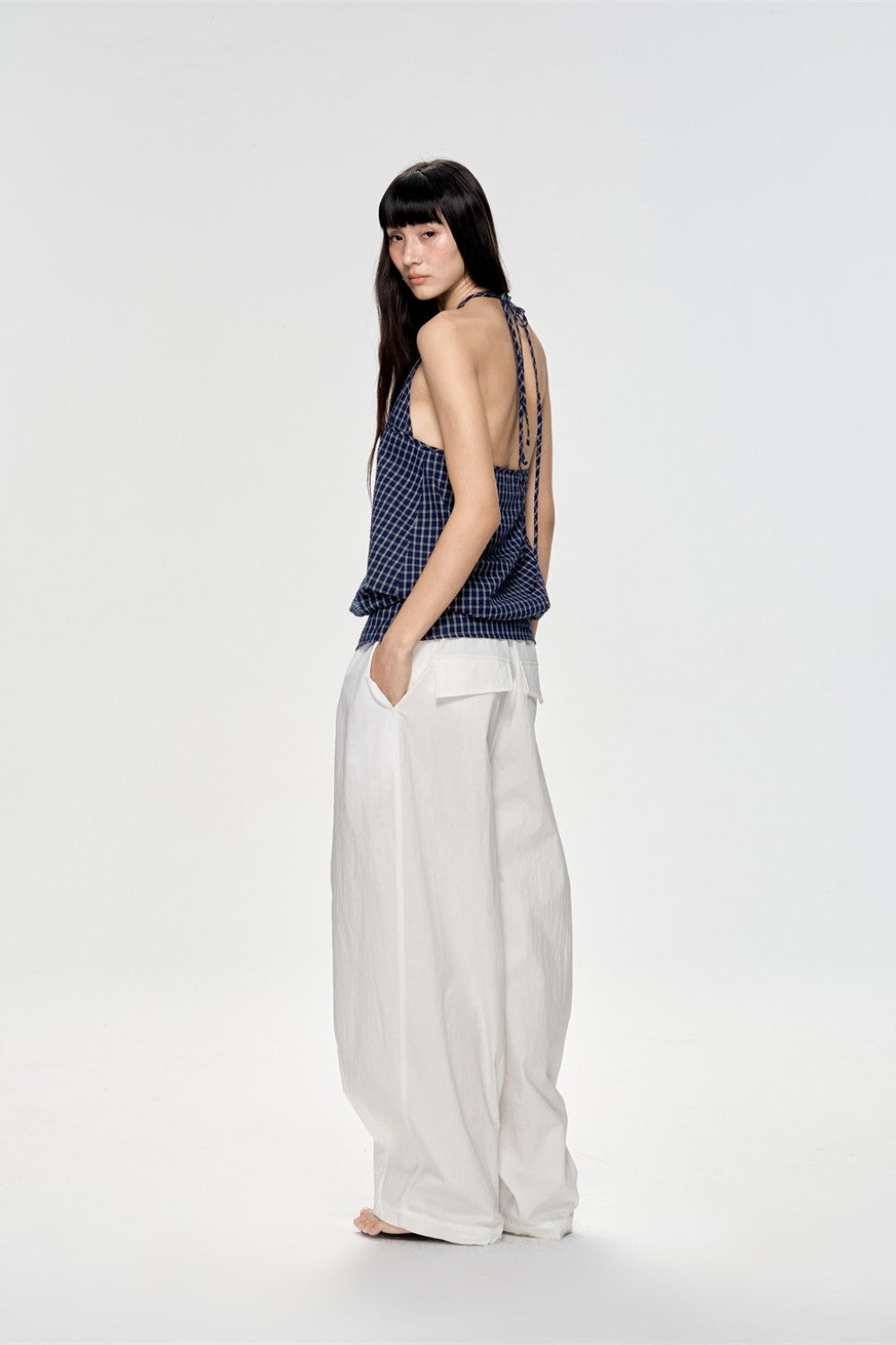 Chloe Coastal Check Top