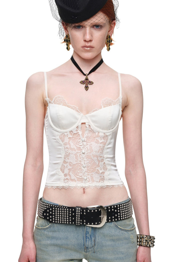 Whisper Lace Corset Cami