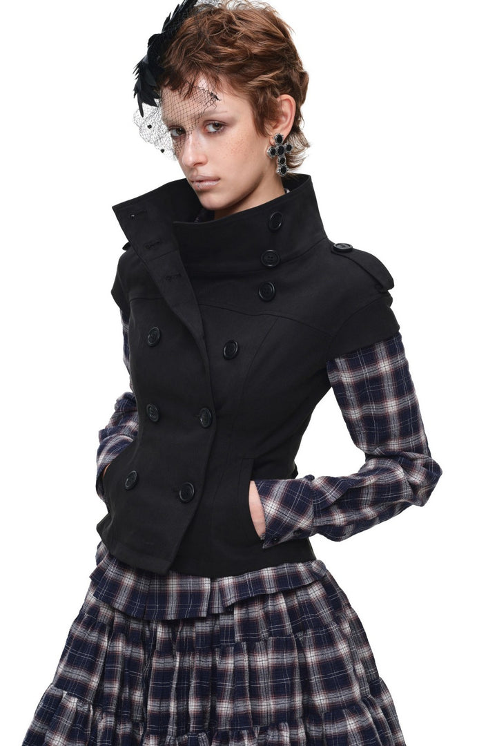 Tailored Hourglass Military Top