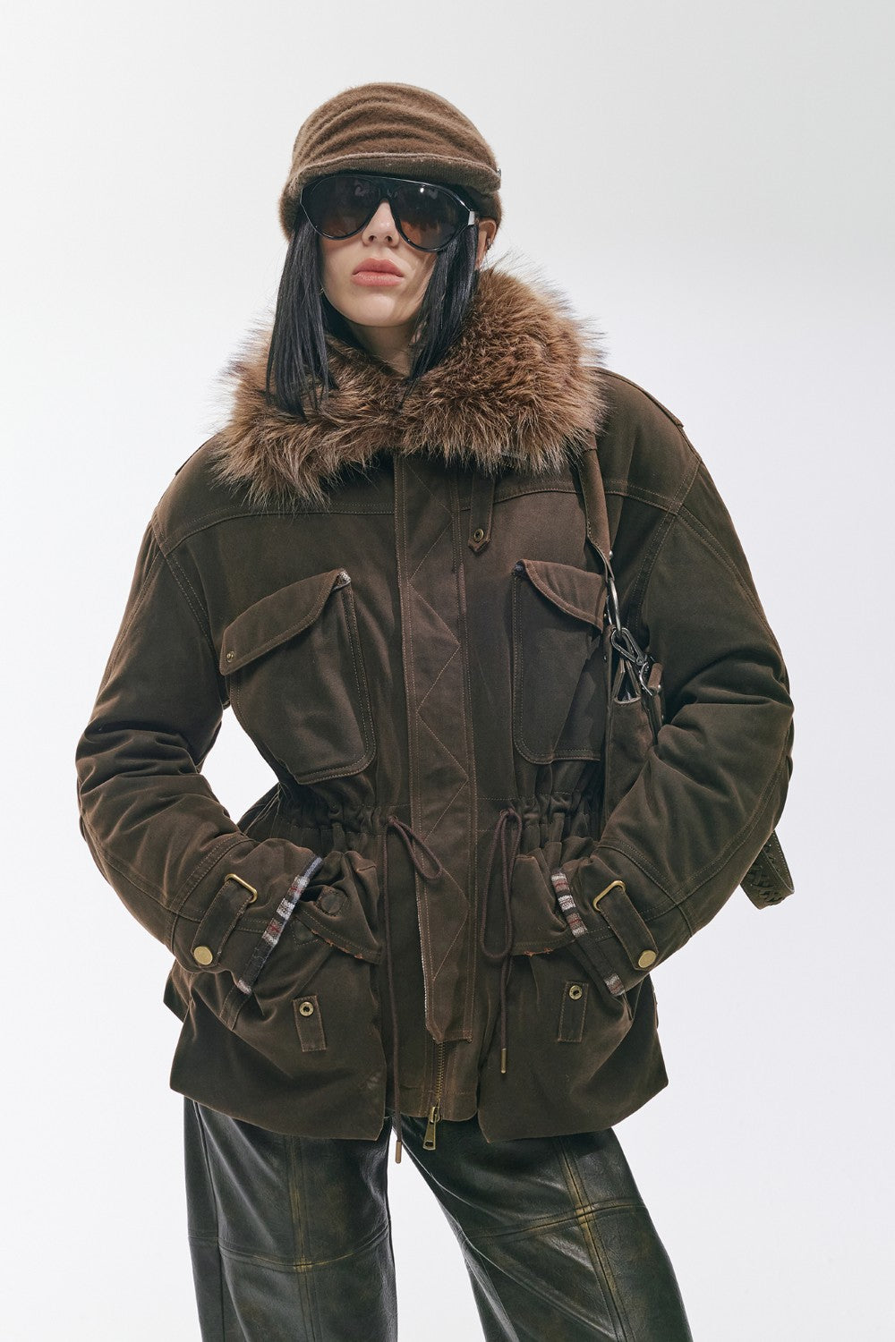 Brown Milo Utility Coat