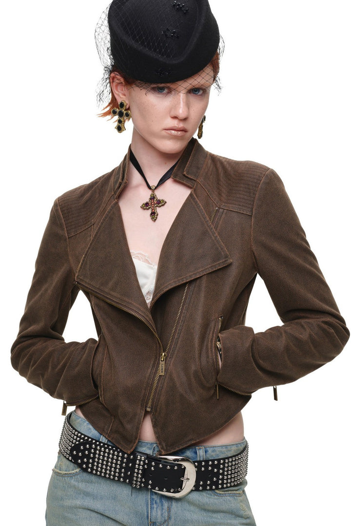 Archive Fitted Leather Jacket