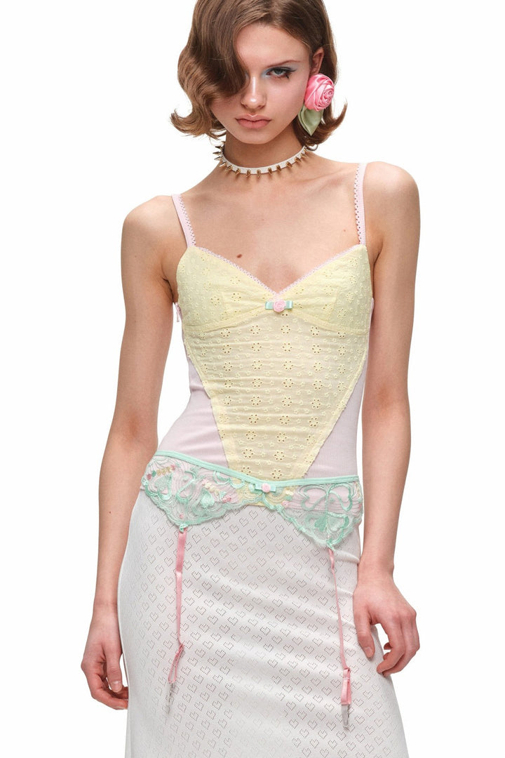 Pastel Bloom Knit Cami