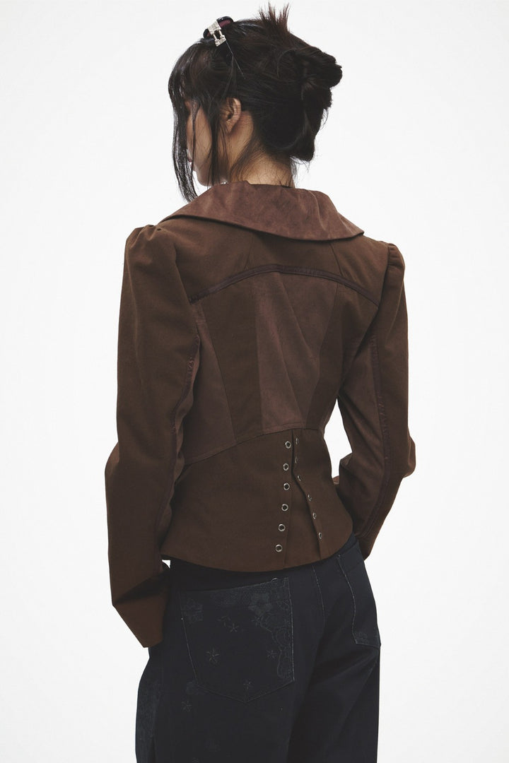 Victorian Ruffle Tailored Jacket