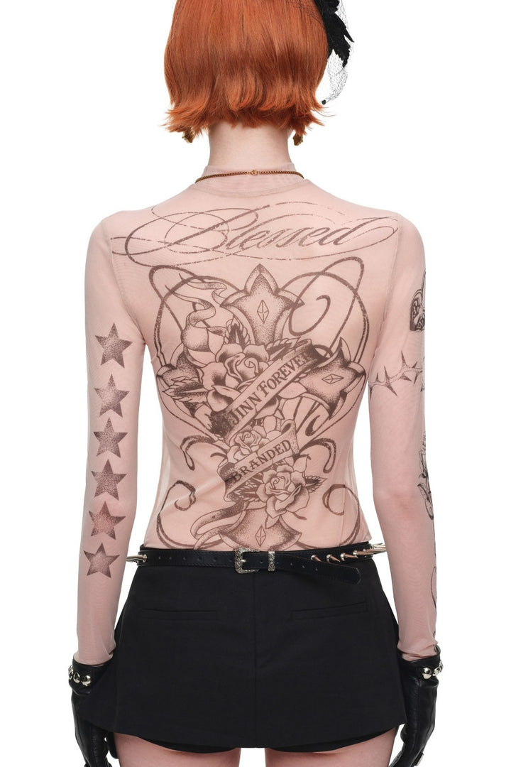 Bare Canvas Mesh Top