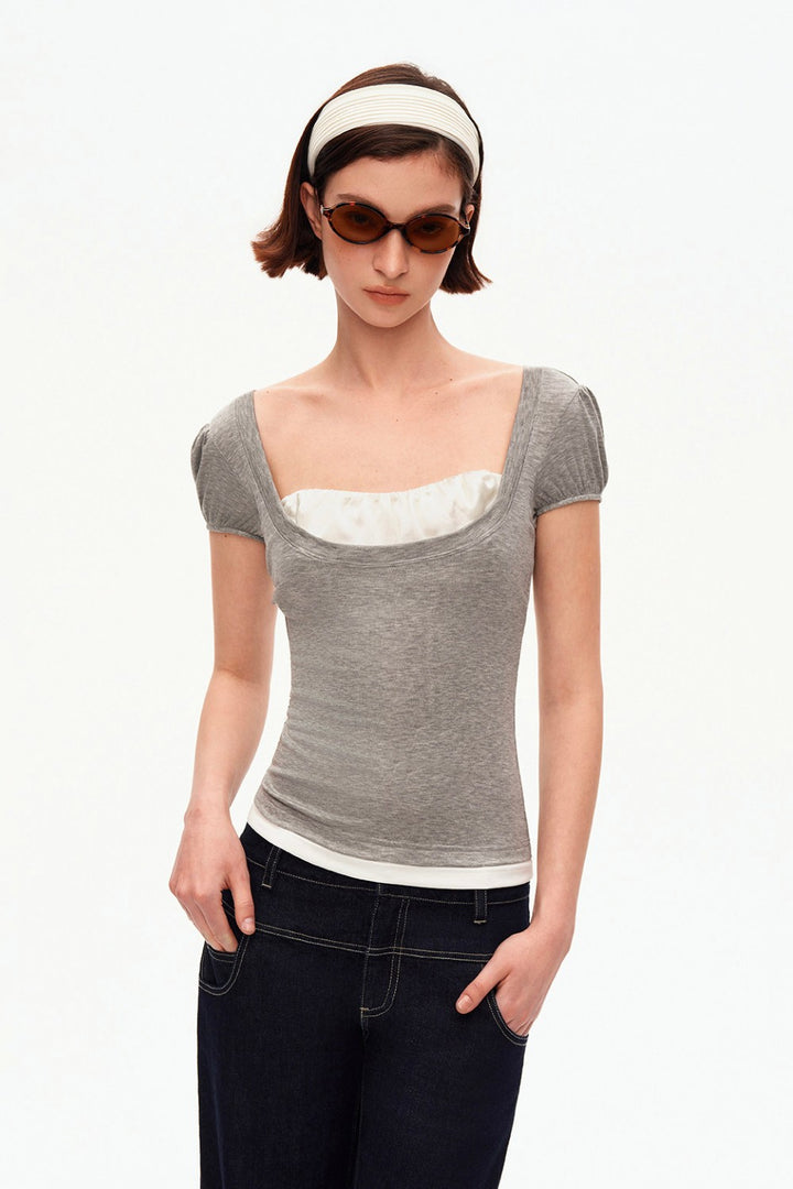 Avery Layered Puff Top