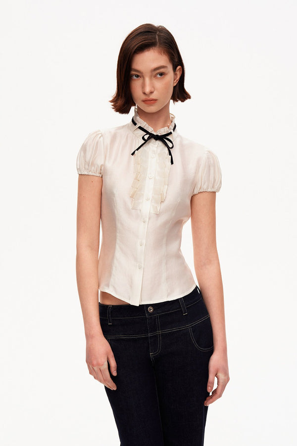 Vivienne Ivory Puff Blouse