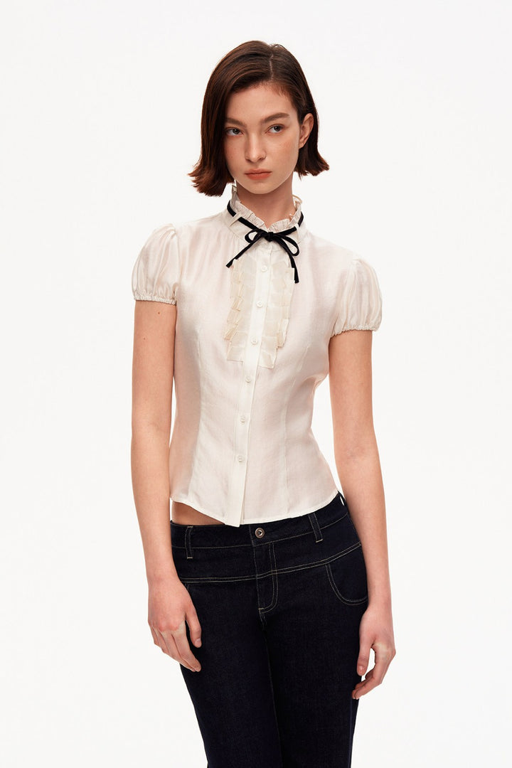 Vivienne Ivory Puff Blouse