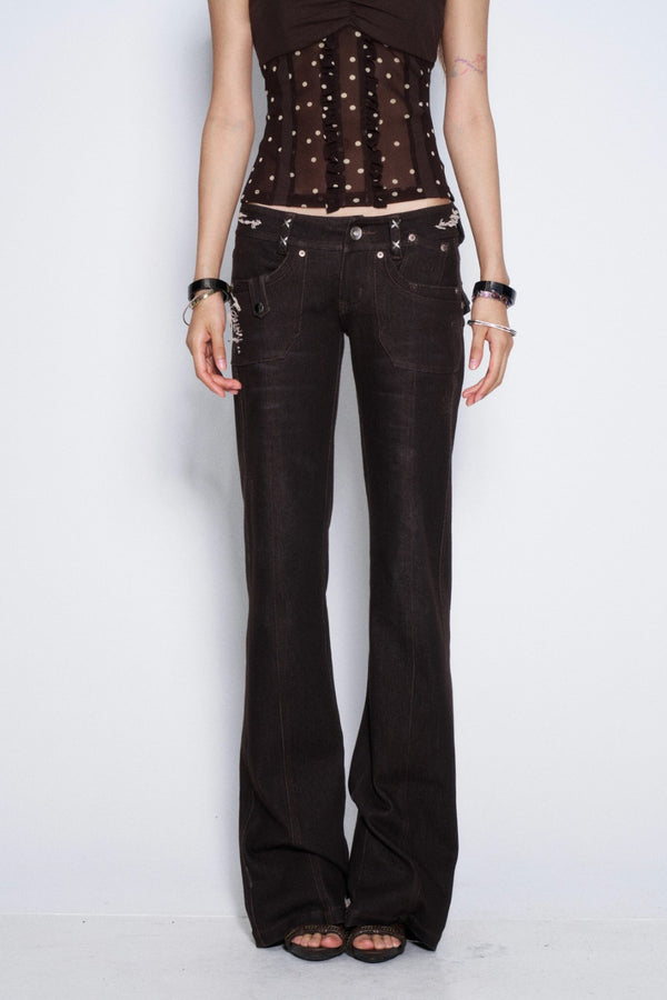 Kaia Embroidered Retro Jeans