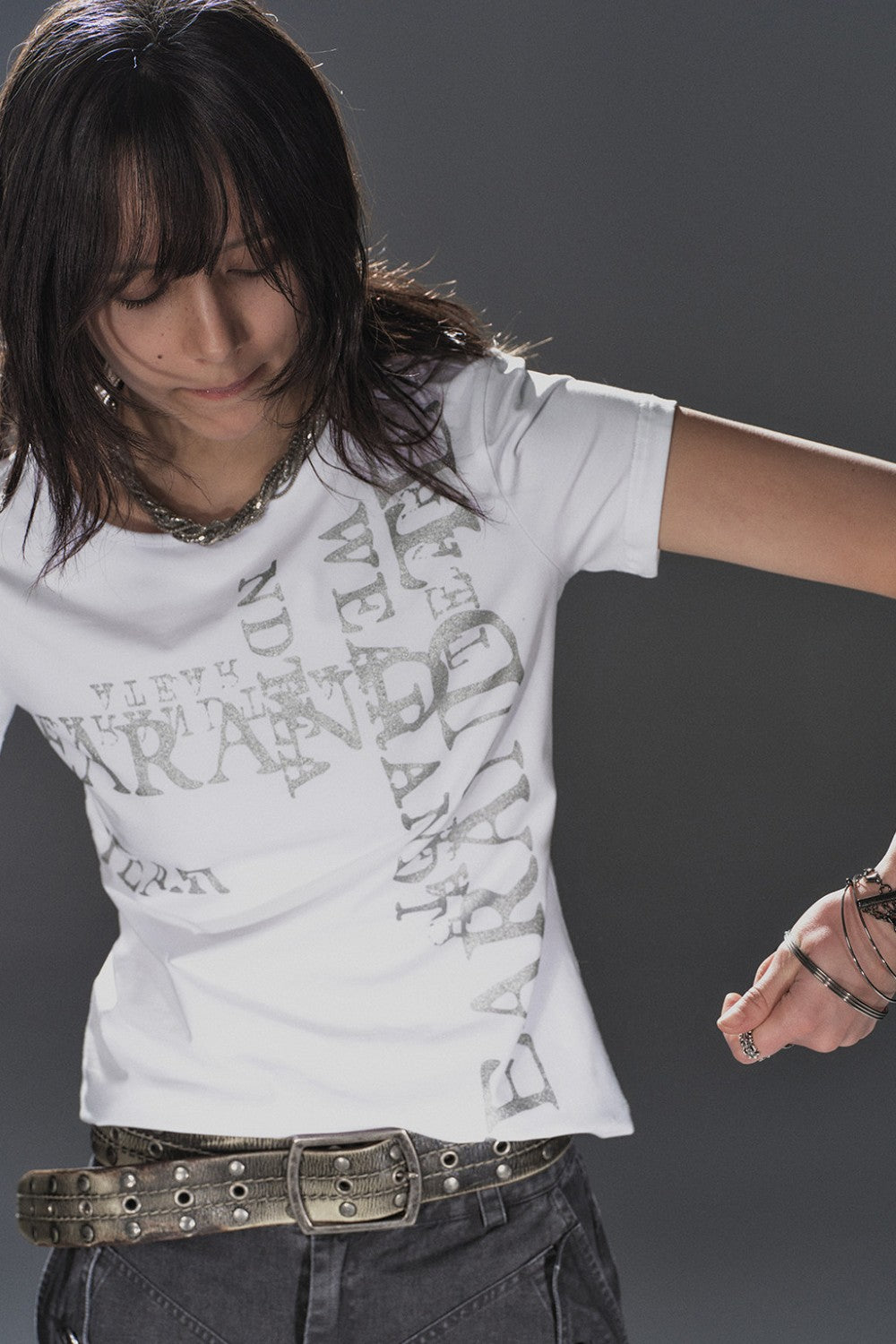 Osha Silver Script Shirt