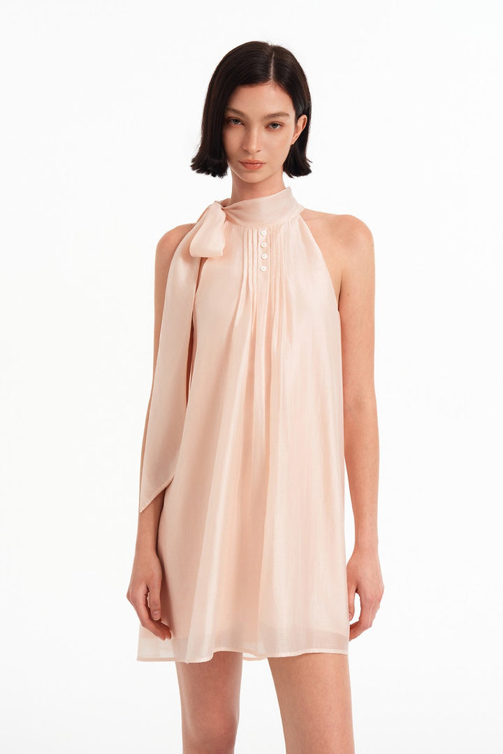 Rosalie Halter Tie Mini Dress