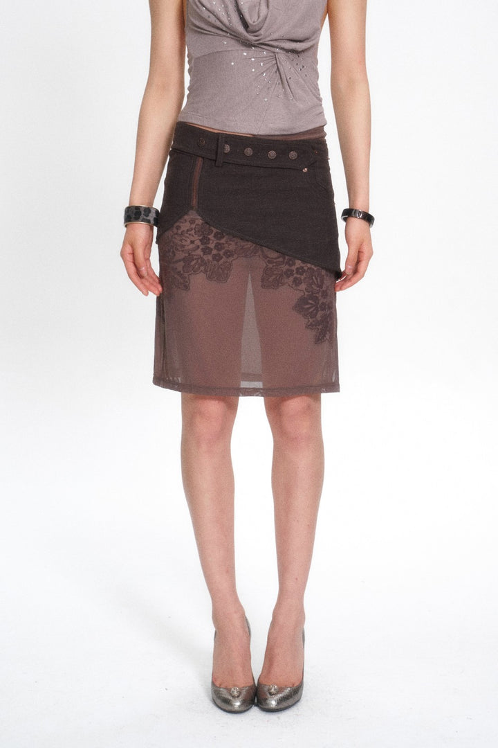 Twilight Sheer Overlay Skirt