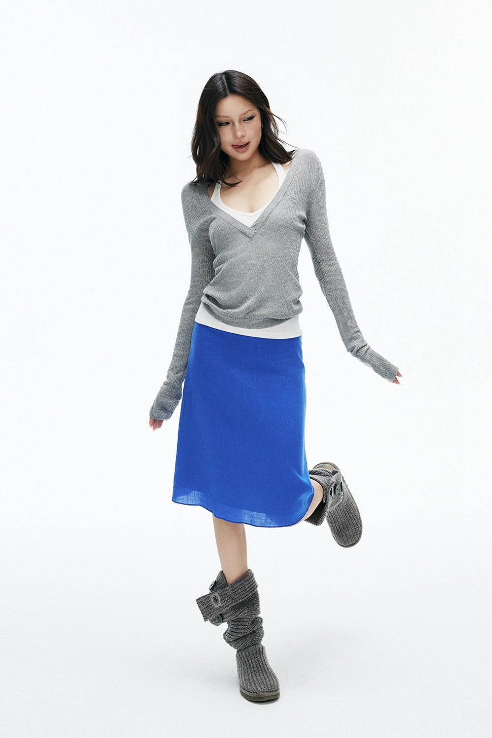 Elva Klein Blue Skirt