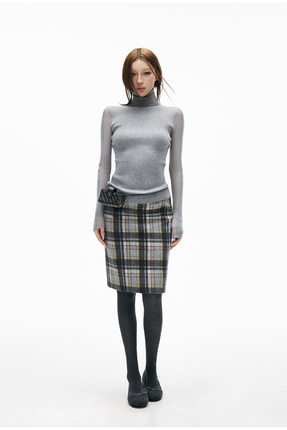 90s Vintage Plaid Skirt