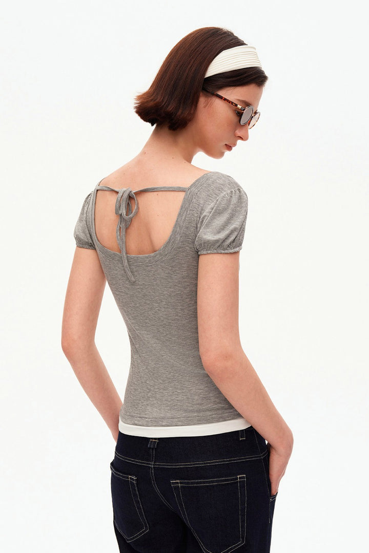 Avery Layered Puff Top
