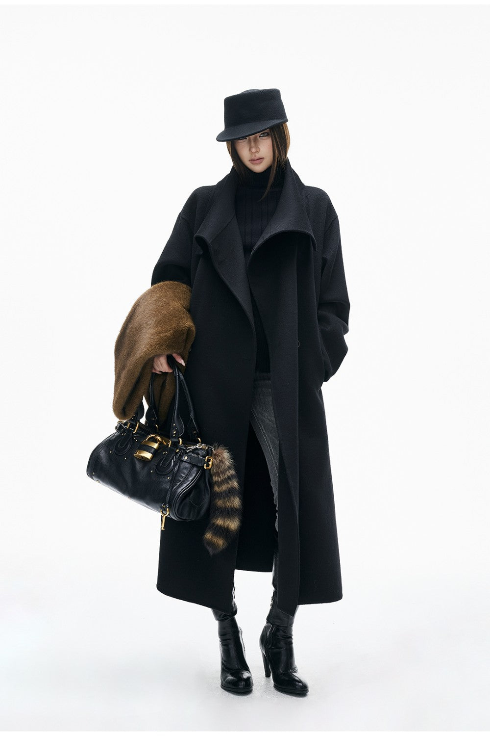 Oversized Wool Trench Coat