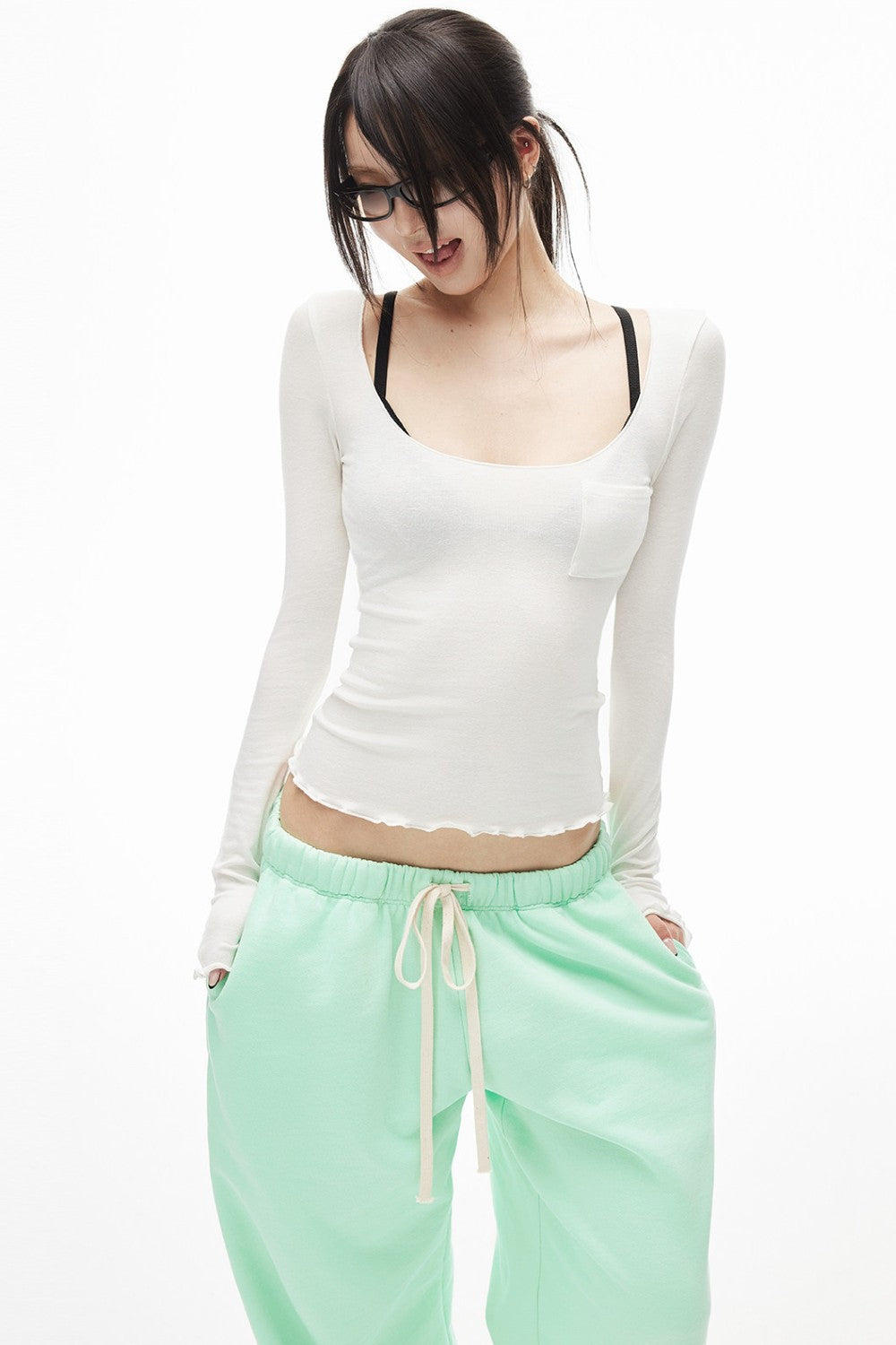 Moonlit Scoop Neck Top