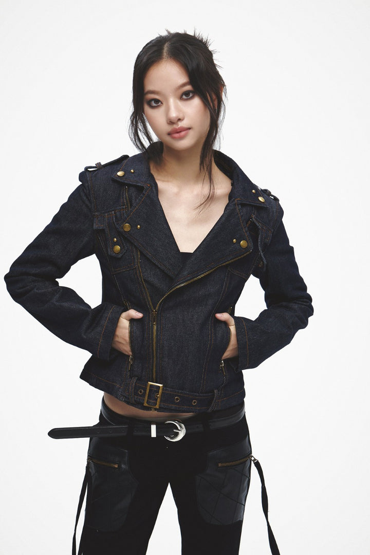 Blair Faux Fur Denim Jacket